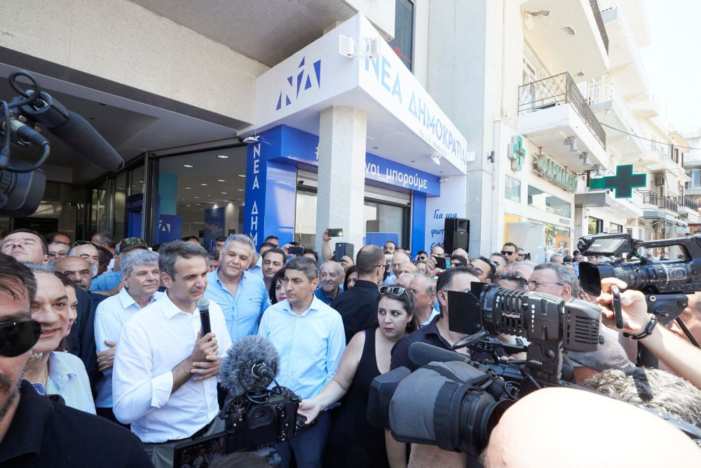 Μητσοτάκης: Η Κρήτη θα βαφτεί γαλάζια απ’ άκρη σ’ άκρη