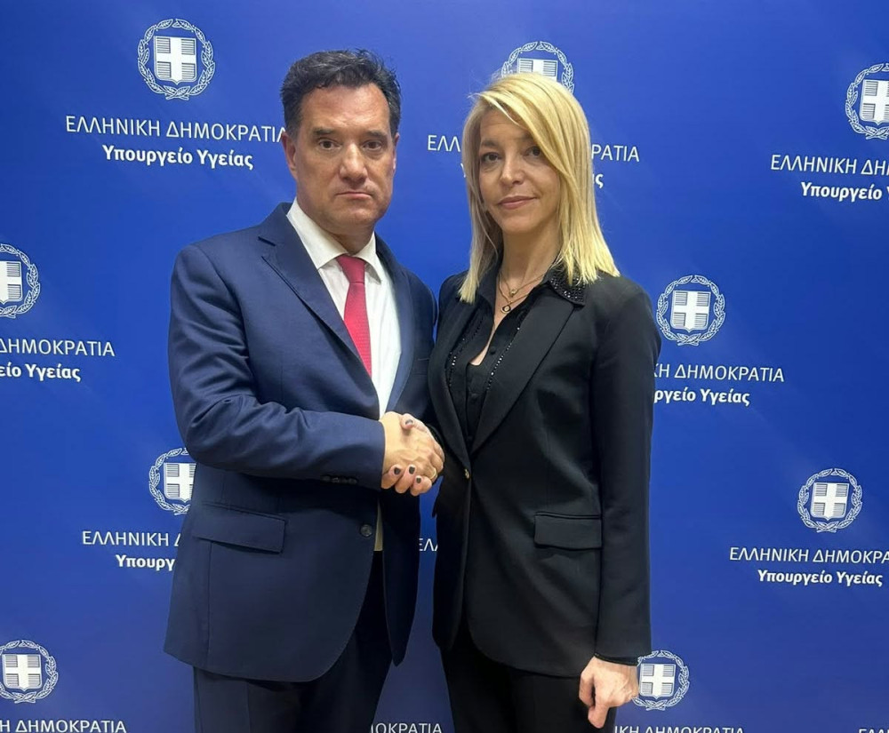 Συνάντηση  Άδωνι Γεωργιάδη με την Αφροδίτη Νέστορα