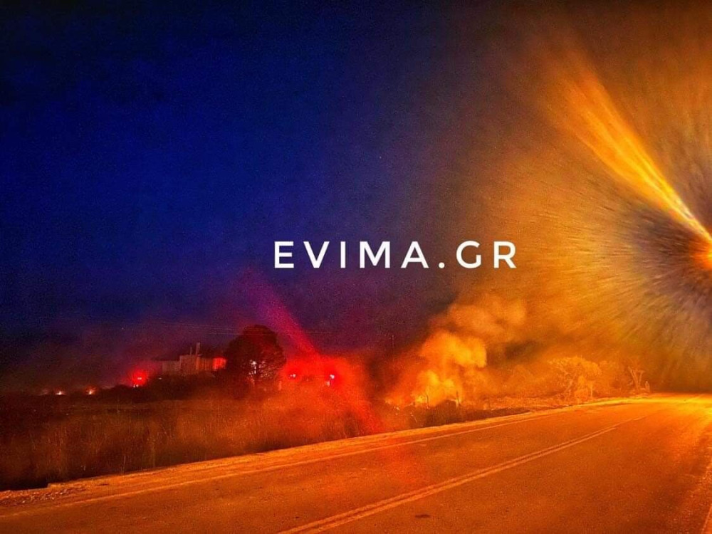 Μεγάλη φωτιά στο Αλιβέρι – Απειλούνται σπίτια