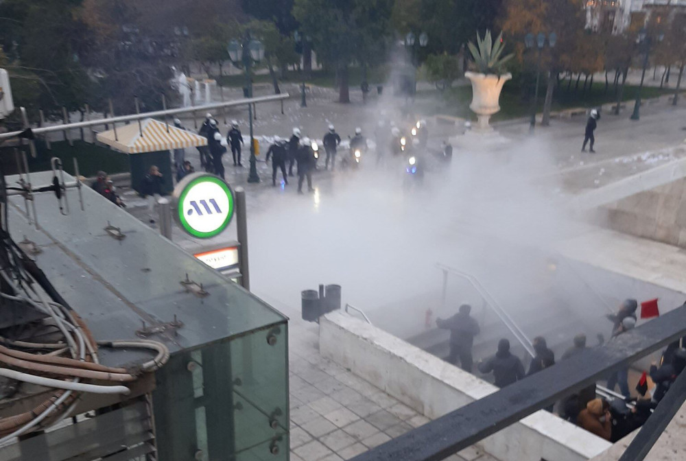 Ένταση στο Σύνταγμα – Συγκέντρωση για την επέτειο του Γρηγορόπουλου