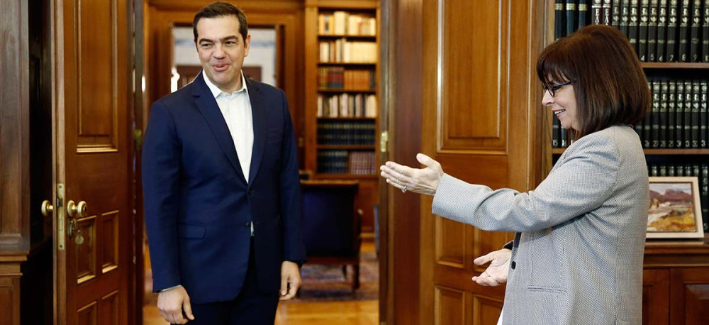 Τσίπρας στο προεδρικό για λίγα λεπτά… δημοσιότητας