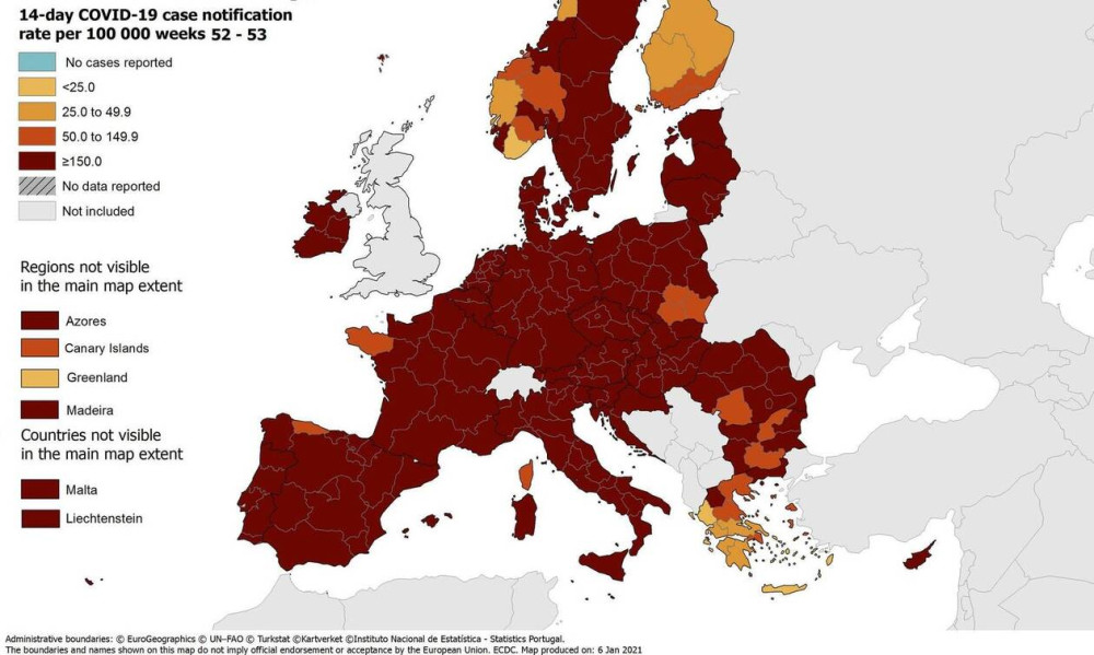Κορωνοϊός: Οι πράσινες περιοχές της Ελλάδας – Τι συμβαίνει στην ΕΕ