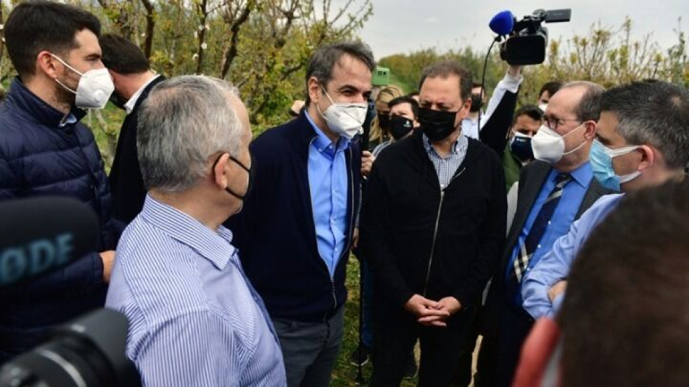 Μητσοτάκης: Θα γίνει ακριβής καταγραφή ζημιών – Οι παραγωγοί θα αποζημιωθούν δίκαια και άμεσα