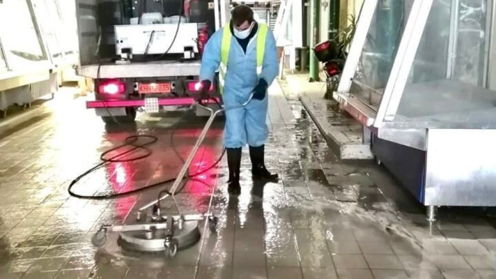 “Λαμπίκο” και η Βαρβάκειος Αγορά από τα συνεργεία του Δήμου Αθηναίων
