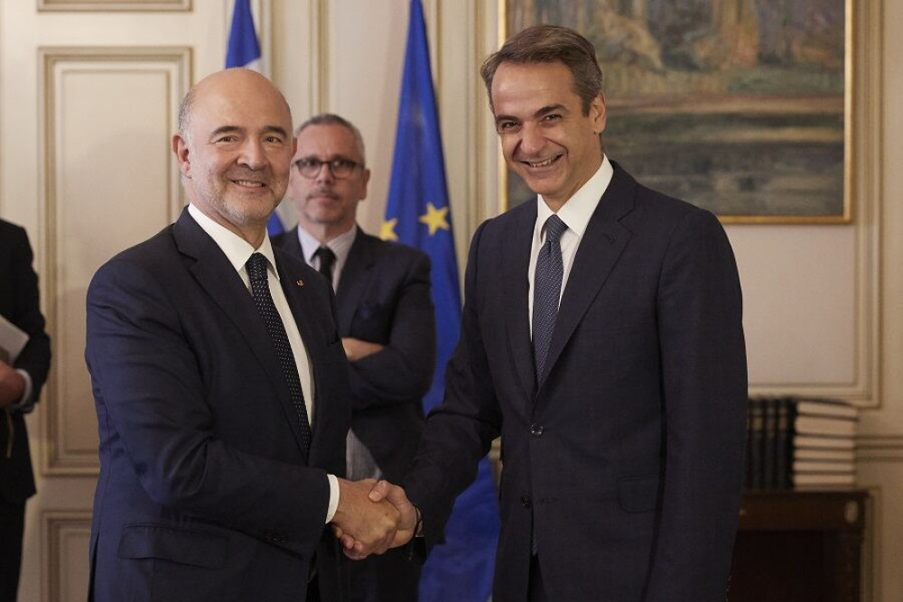 Οι στόχοι για τα πρωτογενή πλεονάσματα στη συνάντηση Μητσοτάκη – Μοσκοβισί (pics)