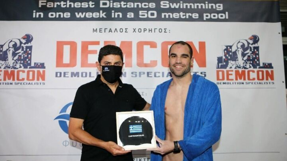 Συγχαρητήρια Αυγενάκη στον Χρυσικόπουλο που έσπασε το ρεκόρ Γκίνες
