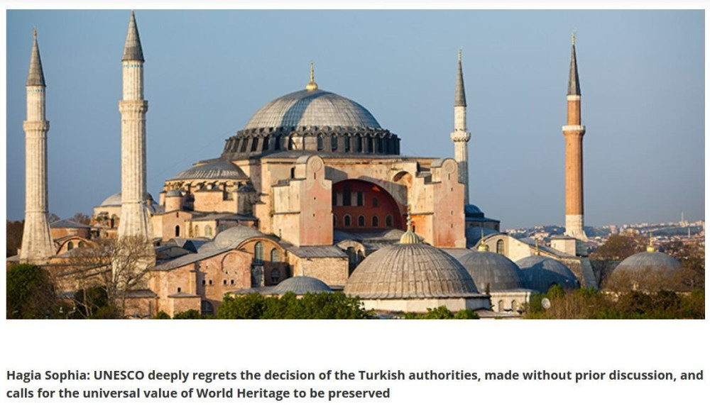 ΟΗΕ – UNESCO: Ερχεται διπλό χτύπημα στην Αγκυρα για Βαρώσια και Αγία Σοφία