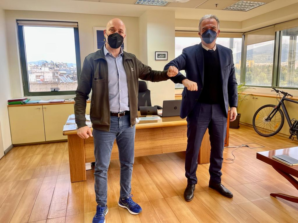 Καλαφάτης: «Στον τομέα του περιβάλλοντος δεν αφήνουμε μετέωρα τα βήματά μας» – Συνάντηση με Αμυρά