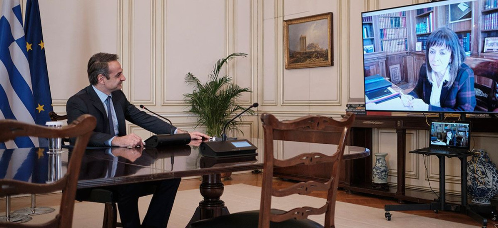 Τηλεδιάσκεψη Μητσοτάκη – Σακελλαροπούλου