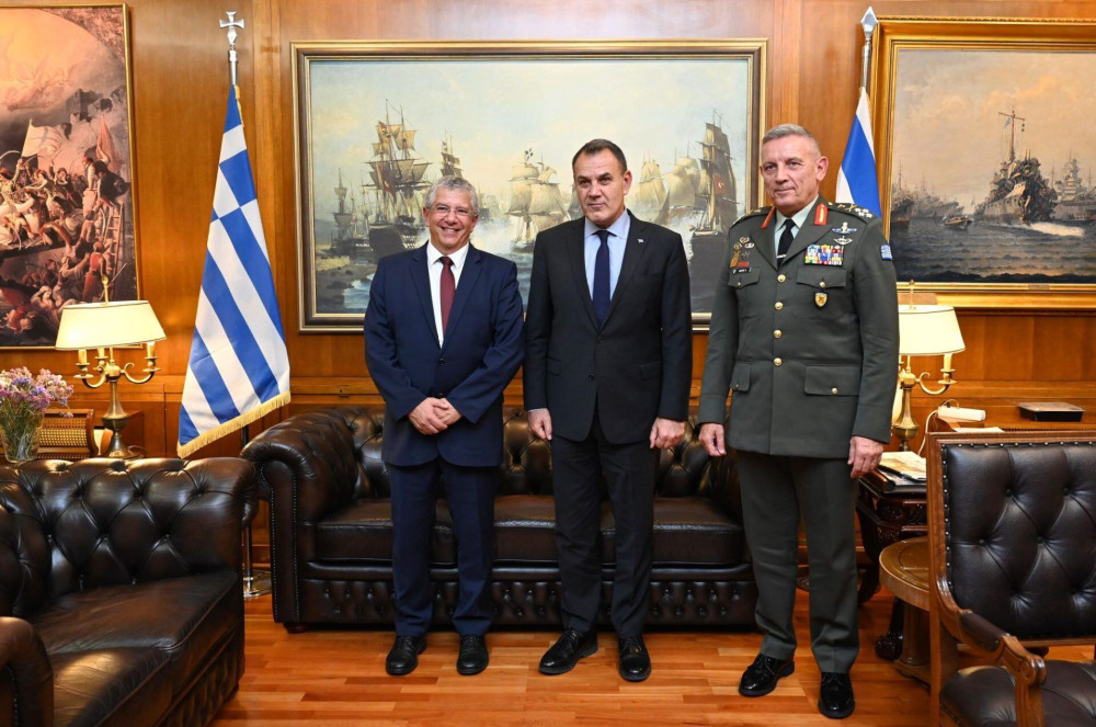 Συνάντηση Παναγιωτόπουλου με τον Γενικό Διευθυντή του Υπουργείου Άμυνας του Ισραήλ Αμίρ Έσελ