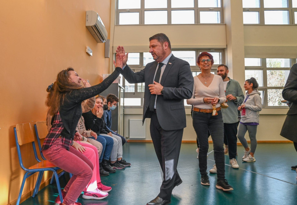 Επίσκεψη Χαρδαλιά στο Εργαστήριο Ειδικής Επαγγελματικής Εκπαίδευσης και Κατάρτισης, στο Νέο Ηράκλειο Αττικής