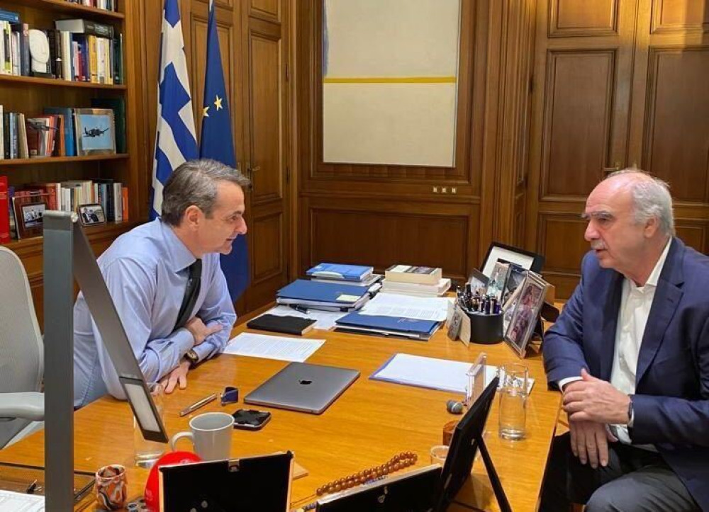 Συνάντηση Μητσοτάκη – Μεϊμαράκη στο Μαξίμου