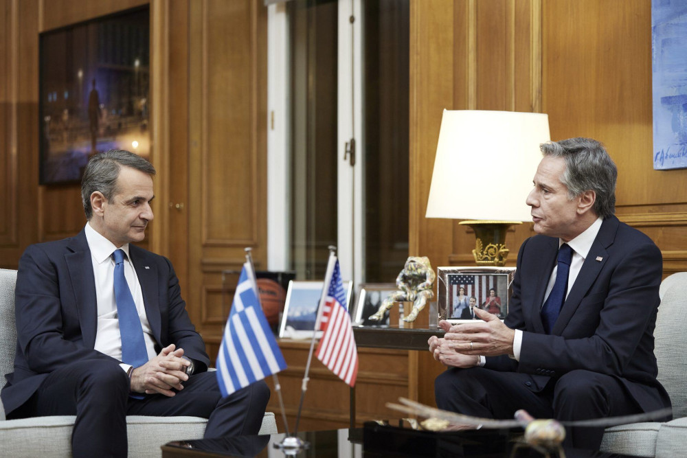 Συνάντηση Μητσοτάκη – Μπλίνκεν: Ηγετικός ο ρόλος της Ελλάδας – Ισχυροί οι δεσμοί με τις ΗΠΑ