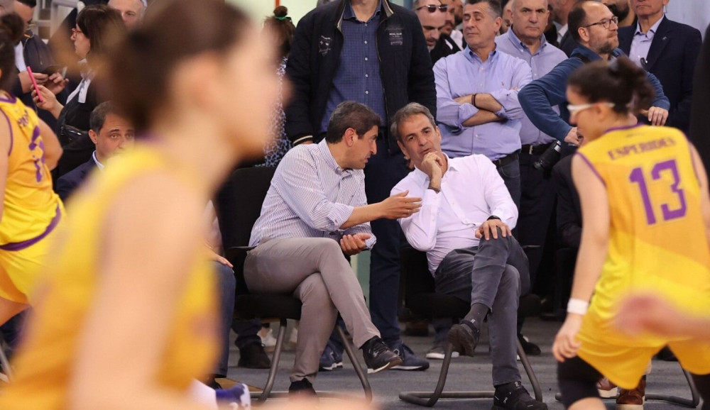 Μητσοτάκης – Αυγενάκης στο «Δύο Αοράκια», για το Πανελλήνιο Πρωτάθλημα Μπάσκετ Νεανίδων (Φωτό)
