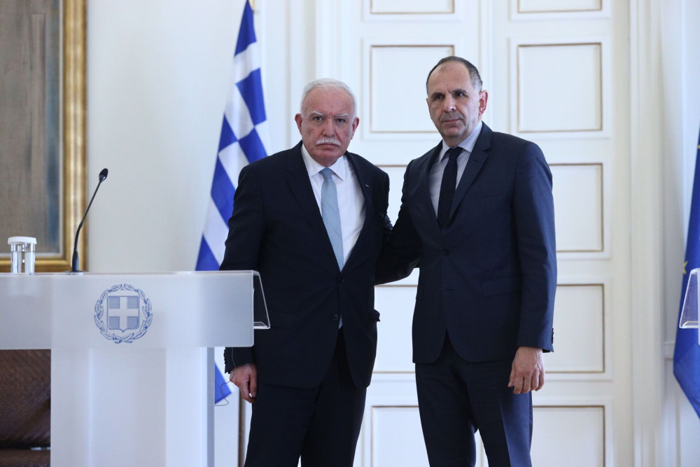 Συνάντηση Γεραπετρίτη με τον Παλαιστίνιο ΥΠΕΞ