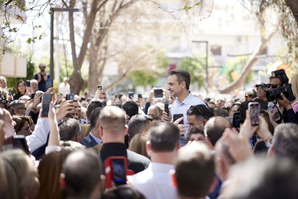 Μητσοτάκης από Μοσχάτο: Μόνο η ΝΔ εγγυάται ασφάλεια στον τόπο