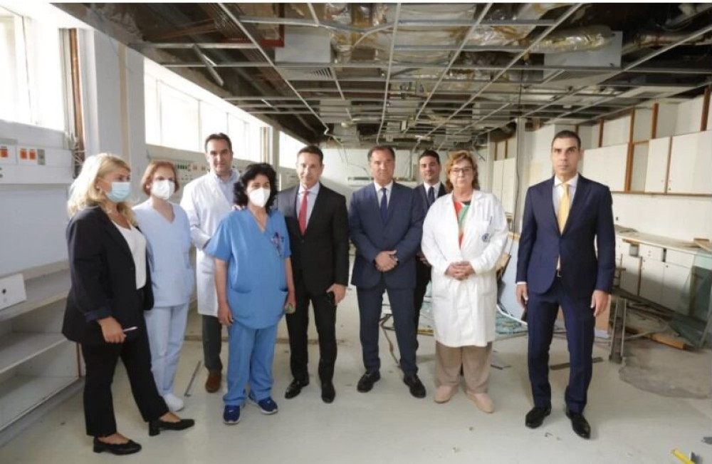 Γεωργιάδης και Θεμιστοκλέους στον «Ευαγγελισμό» για τις εργασίες  των 32 νέων κλινών ΜΕΘ