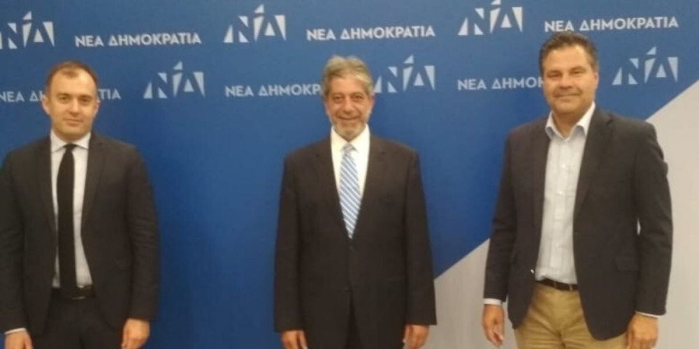 Επίσκεψη στα γραφεία της ΝΔ του επικεφαλής της διπλωματικής αποστολής της Παλαιστίνης στην Ελλάδα