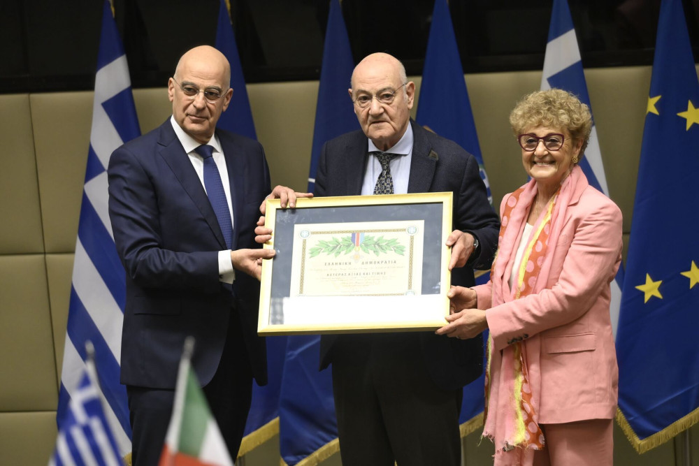 Νίκος Δένδιας: στην τελετή απονομής διαμνημόνευσης προς τιμήν Ζιωζέφ Νισσίμ