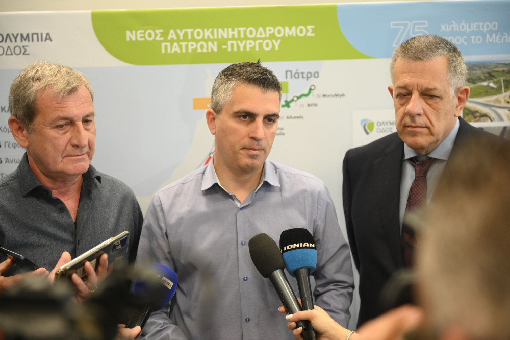 Χρίστος Δήμας: Τέλος του 2025 η παράδοση  του αυτοκινητόδρομου Πάτρα – Πύργος