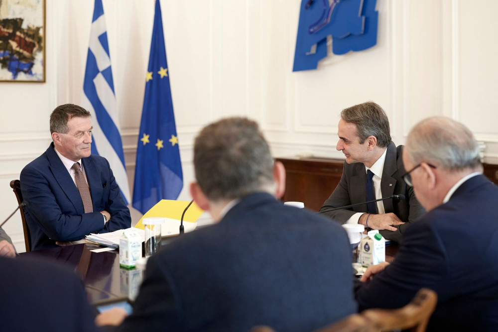 Συνάντηση Μητσοτάκη με πρόεδρο Ευρωπαϊκού Ελεγκτικού Συνεδρίου: Η Ελλάδα αξιοποιεί τις επιχορηγήσεις