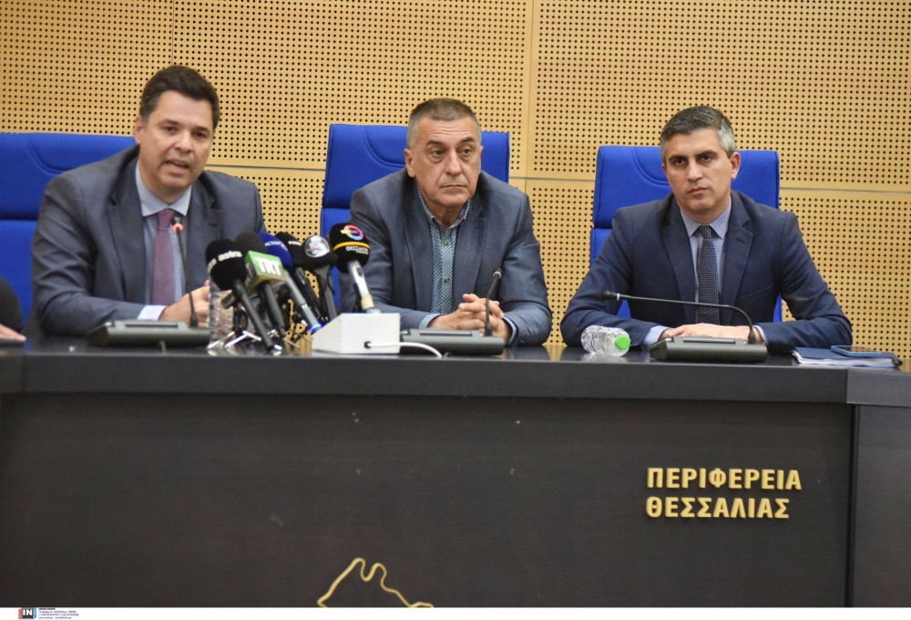Στη Λάρισα Κοντογεώργης, Δήμας και Ταχιάος για υδροδότηση και οδικό δίκτυο:  Έργα 900 εκατ. ευρώ