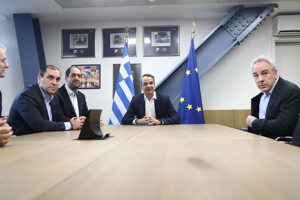 Σύσκεψη στο υπουργείο Πολιτικής Προστασίας υπό τον Μητσοτάκη (photos)