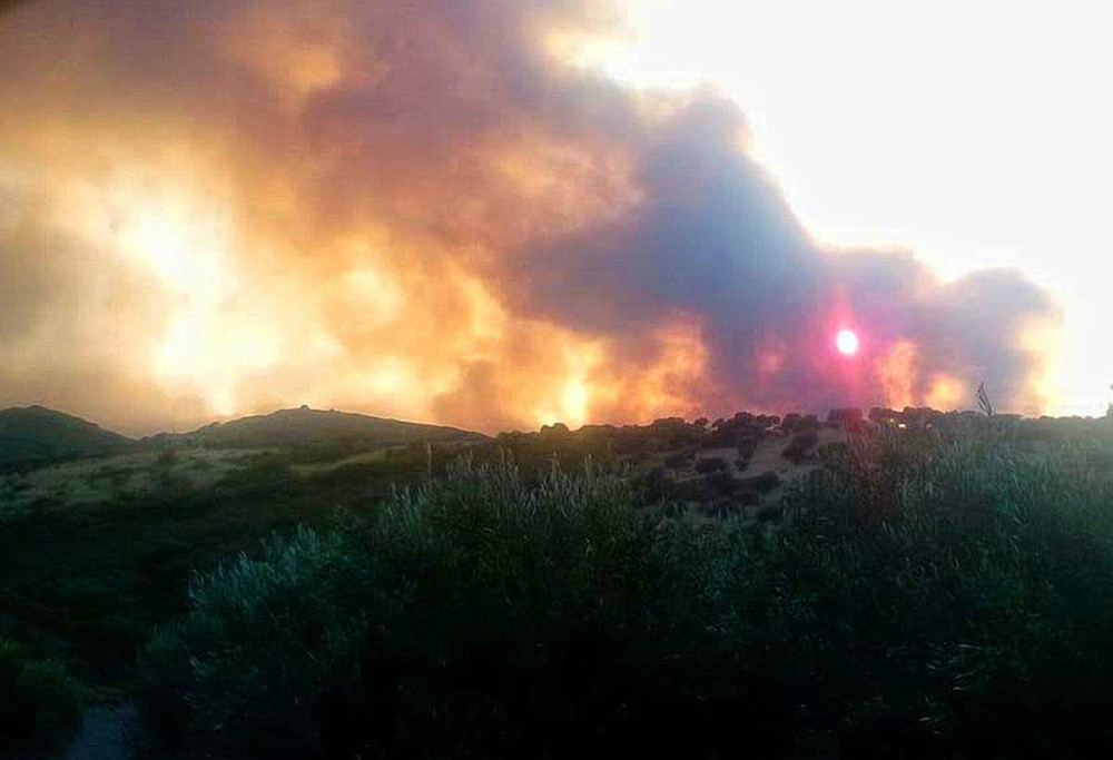 Σε ύφεση η φωτιά στο Γραμματικό – 62 πυρκαγιές σε όλη τη χώρα το τελευταίο 24ωρο