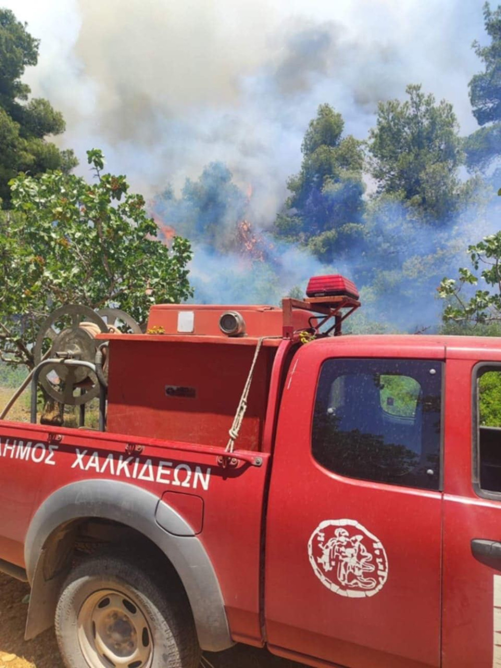 Φωτιά στη Ριτσώνα: Συνελήφθη 30χρονος - Μεγάλη κινητοποίηση από ξηρά και αέρα (video)