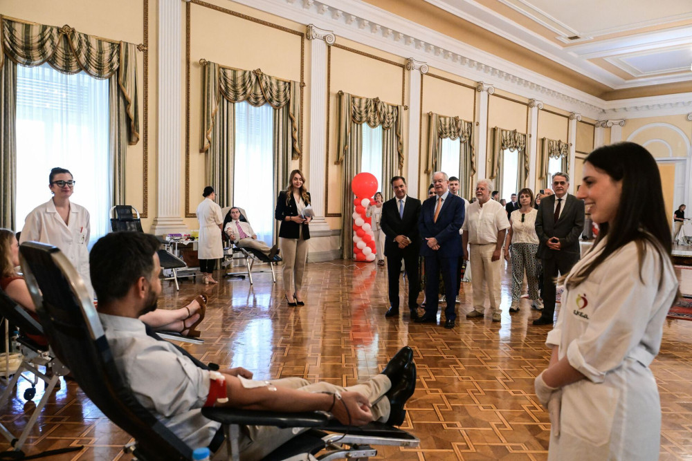 Εορτασμός Παγκόσμιας Ημέρας Εθελοντή Αιμοδότη 2025 στο Προεδρικό Μέγαρο