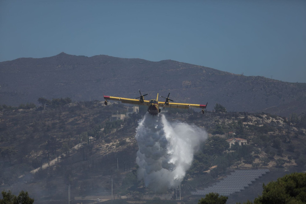 Συναγερμός για φωτιά στη Δράμα - Μεγάλη κινητοποίηση, σηκώθηκαν 8 αεροσκάφη