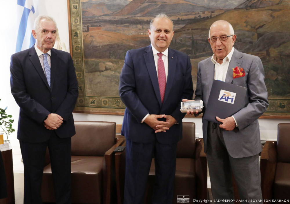 Συνάντηση  Κακλαμάνη με αντιπροσωπεία  του Ιδρύματος του Αμερικανικού-Ελληνικού Ινστιτούτου