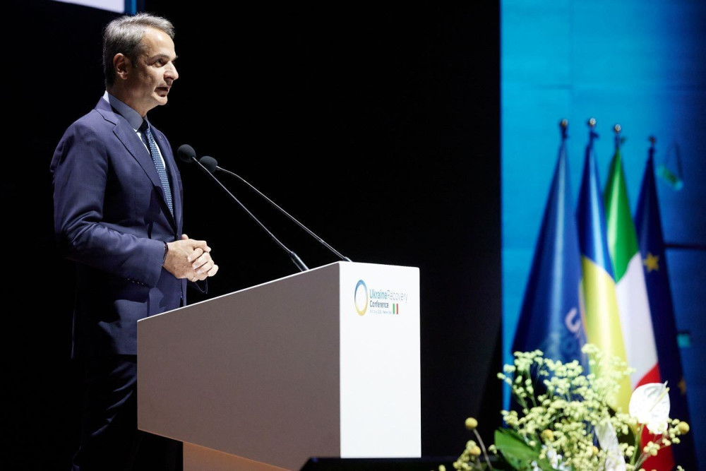 Μητσοτάκης στη Διάσκεψη για την Ουκρανία: «Η Ελλάδα έχει δεσμευτεί στη στήριξη της Οδησσού»