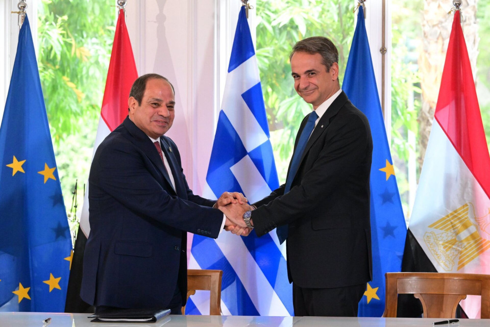Μητσοτάκης-Αλ Σίσι: Ενίσχυση διμερών σχέσεων και στρατηγικός συντονισμός για την Ανατολική Μεσόγειο, τη Λιβύη και τη Γάζα