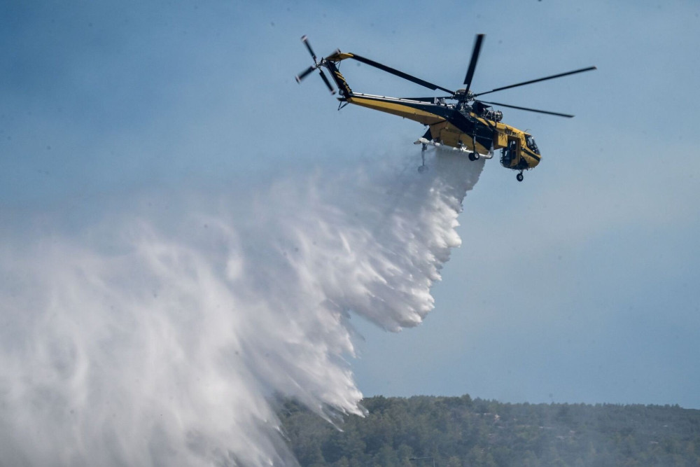Φωτιά σε περιοχή της Ορεστιάδας - Επιχειρούν εναέρια, δεν απειλούνται κατοικίες