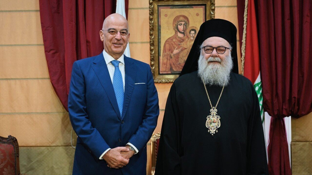 Την προστασία των χριστιανών σε Λίβανο και  Συρία συζήτησαν ο Δένδιας με τον Πατριάρχη Αντιοχείας