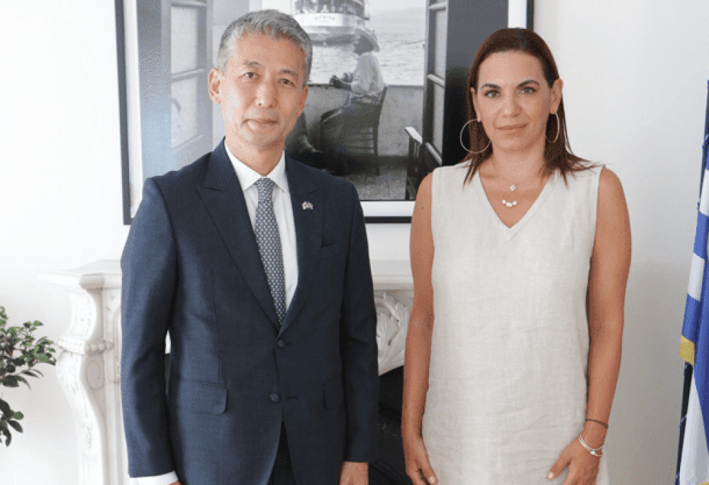 Συνάντηση της Όλγας Κεφαλογιάννη με τον πρέσβη της Νότιας Κορέας