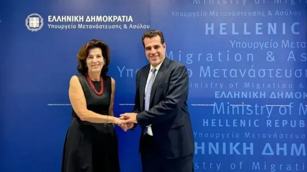 Το μεταναστευτικό στο επίκεντρο της συνάντησης του Θάνου Πλεύρη με τη Γαλλίδα πρέσβη
