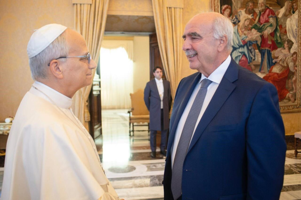 Βαγγέλης Μεϊμαράκης: επισκέφθηκε με μέλη του ΕΛΚ τον Πάπα Λέοντα ΙΔ' στο Βατικανό