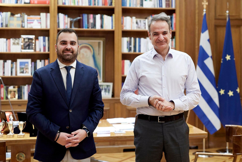 Με τον Κυριάκο Μητσοτάκη συναντήθηκε ο πρόεδρος της ΟΝΝΕΔ Ορφέας Γεωργίου