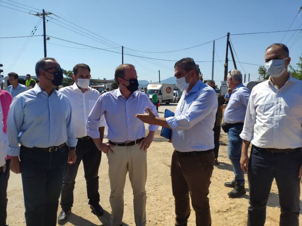 Στην Εύβοια ο υπουργός Υποδομών Κώστας Καραμανλής – Τα μέτρα που ανακοίνωσε