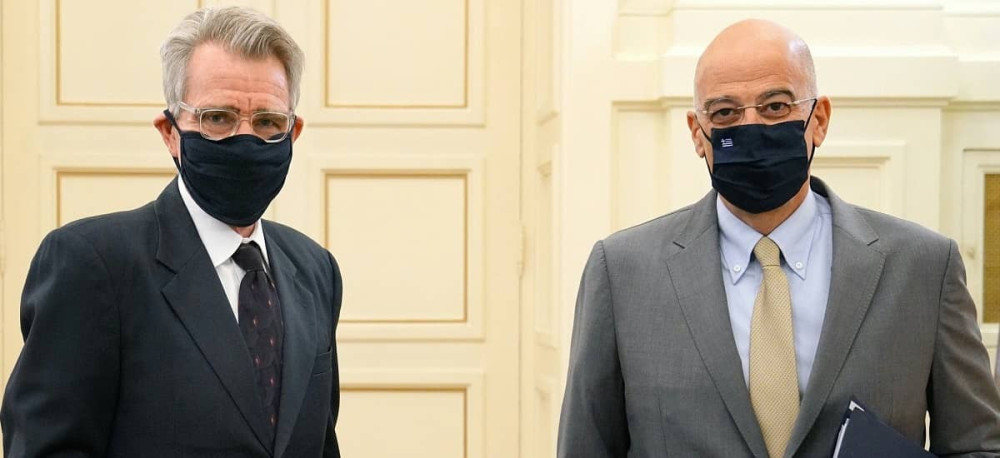 Η τουρκική προκλητικότητα στο επίκεντρο της συνάντησης Δένδια – Πάιατ