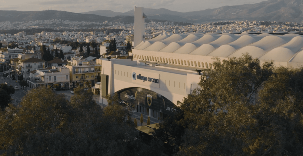 Η Allwyn Arena είναι εδώ - ολοκληρώθηκε το rebranding στο γήπεδο της ΑΕΚ