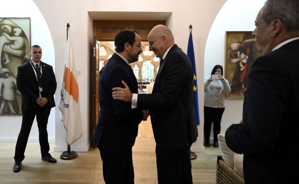 Στην Κύπρο ο Δένδιας - Συναντά Χριστοδουλίδη και Πάλμα