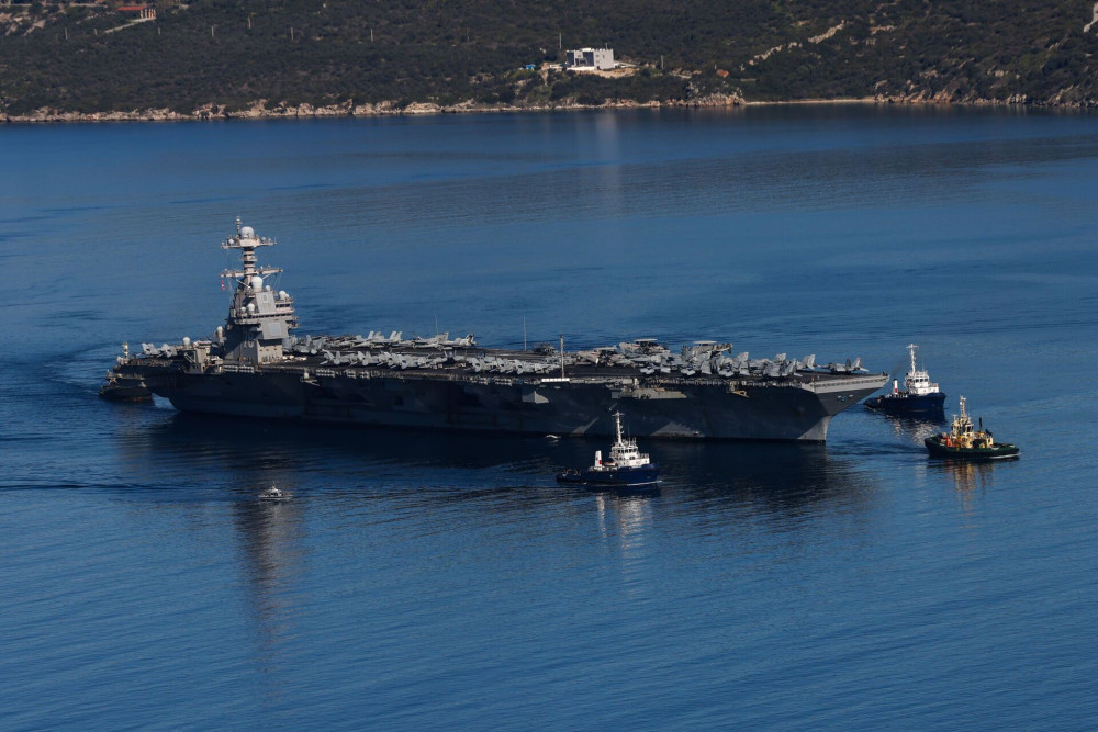 Επιστρέφει στη Σούδα το αεροπλανοφόρο USS Gerald R. Ford στις 25 Μαρτίου