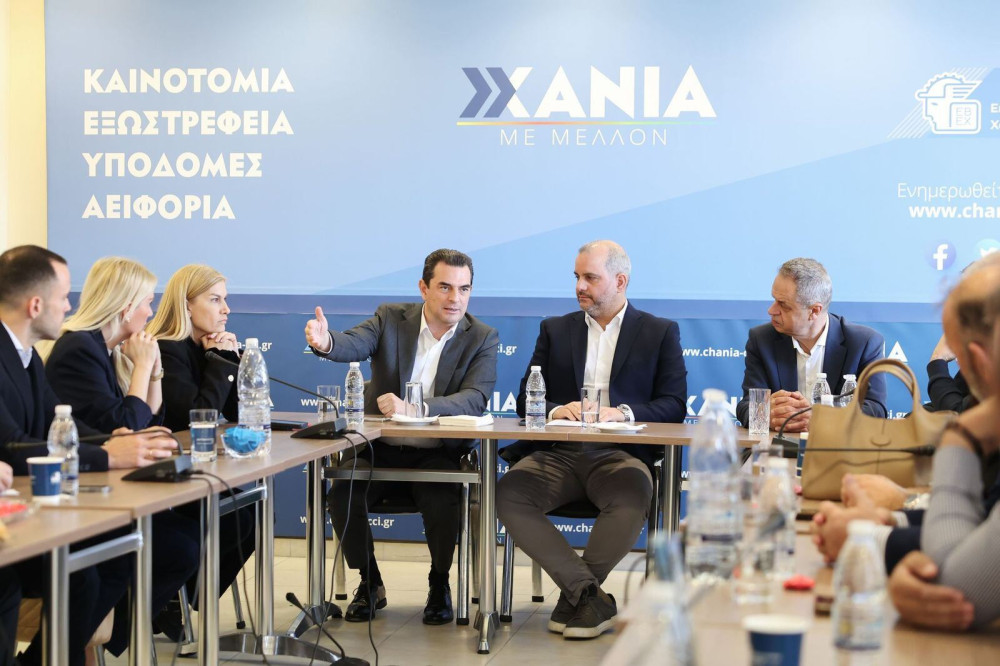 Επίσκεψη Κώστα Σκρέκα σε Χανιά και Ρέθυμνο: Η περιφέρεια δίνει τον παλμό της ανάπτυξης