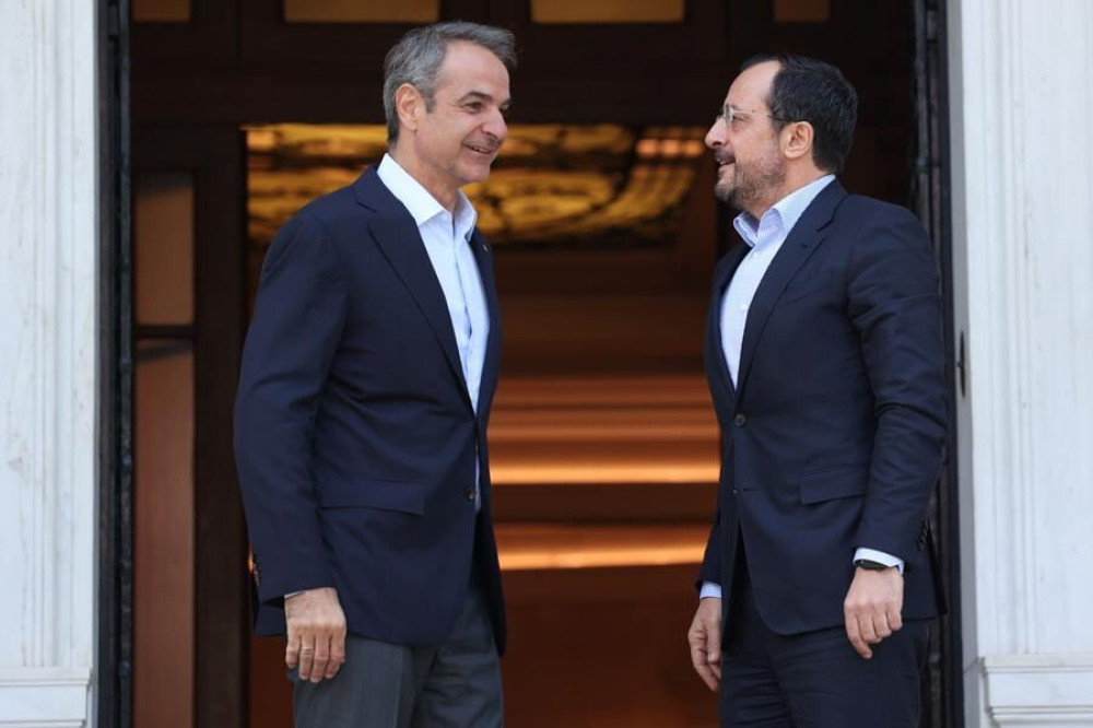 Κυριάκος Μητσοτάκης σε Χριστοδουλίδη: Η Ελλάδα στέκεται εμπράκτως στο πλευρό της Κύπρου» (photos)