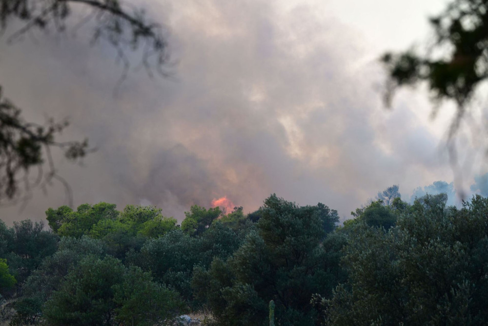 Φωτιά στην περιφερειακή Αιγάλεω, στον Ασπρόπυργο - μηνύματα 112 και μεγάλη κινητοποίηση της πυροσβεστικής