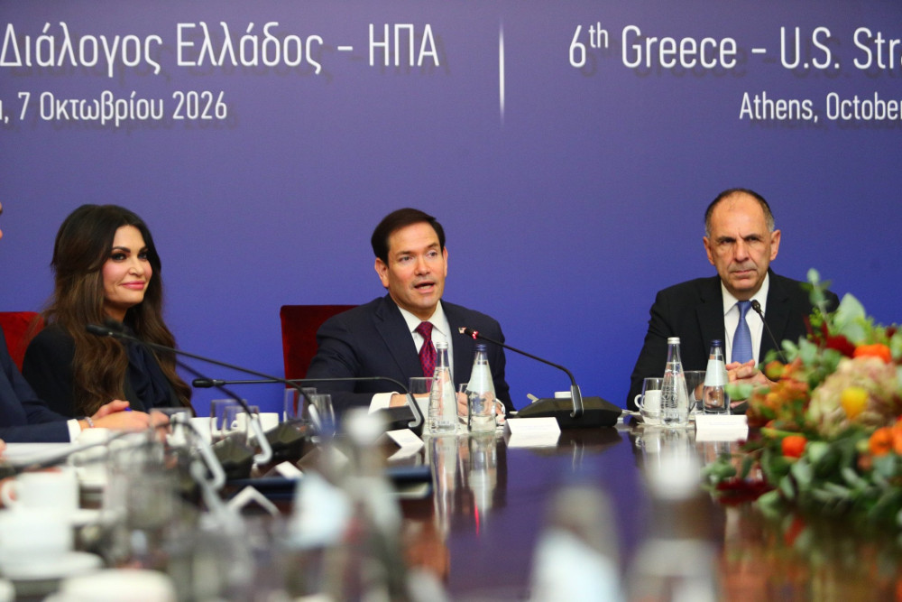 Μάρκο Ρούμπιο από Αθήνα: «Ισχυροί οικονομικοί δεσμοί» ΗΠΑ-Ελλάδας - Τι είπε ο Γιώργος Γεραπετρίτης (video)