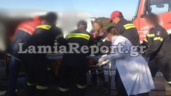 Λαμία: Ένας νεκρός και δύο τραυματίες μετά από τροχαίο